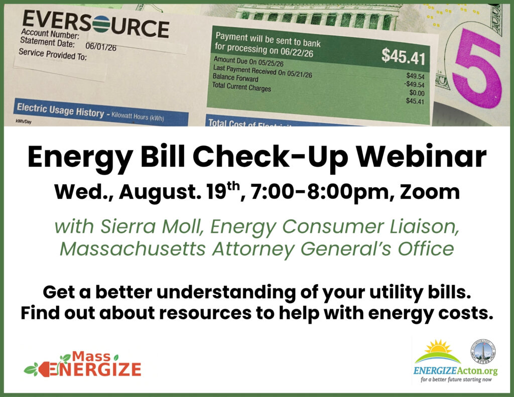 Energy Bill Check-Up Webinar <span class="mmes-shared-tag">Shared From Energize Acton</span>